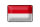 Blechschild Flagge Monacos 18x12cm Retro Flag of Monaco Dekoration