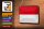 Blechschild Flagge Monacos 18x12cm Retro Flag of Monaco Dekoration