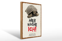 Holzschild Spruch 30x40cmkröte hier wache eigene Gefahr