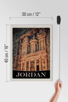 Holzschild Reise 30x40cm Jordan Petra Architektur