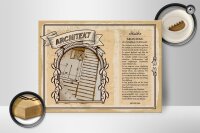 Holzschild Berufe 40x30cm Architekt Perfektionist Stylist