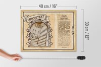 Holzschild Berufe 40x30cm Architekt Perfektionist Stylist