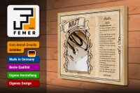 Holzschild Berufe 40x30cm Arzt Optimist Mut Zuversicht Wunde