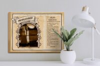 Holzschild Berufe 40x30cm Fahrlehrer Nerven aus Stahl