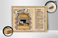 Holzschild Berufe 40x30cm Makler Experte für Immobilie