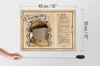 Holzschild Berufe 40x30cm Postbotin Orientierungssinn Gebiet