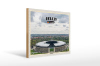 Holzschild Städte Berlin Olympiastadion Deutschland 40x30cm