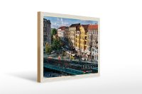 Holzschild Städte Berlin Prenzlauer Berg Deutschland 40x30cm