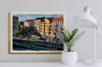 Holzschild Städte Berlin Prenzlauer Berg Deutschland 40x30cm