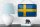 Blechschild Flagge Schwedens 18x12cm Retro Flag of Sweden Dekoration