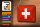 Blechschild Flagge Schweiz 18x12cm Retro Flag Switzerland Dekoration