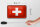 Blechschild Flagge Schweiz 18x12cm Retro Flag Switzerland Dekoration