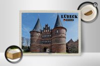 Holzschild Städte Lübeck Deutschland Holstentor 40x30cm