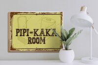 Holzschild Spruch 30x40cm Pipi-Kaka room