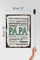 Holzschild Spruch 30x40cm Spielkamerad Beschützer Freund