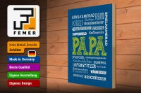 Holzschild Spruch 30x40cm Papa Superheld Vorbild Beschützer