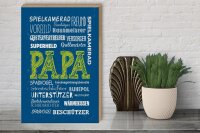 Holzschild Spruch 30x40cm Papa Superheld Vorbild Beschützer