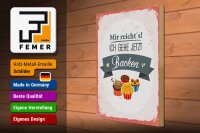 Holzschild Spruch 30x40cm Mir reicht`s ich geh jetzt backen rot