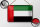 Blechschild Flagge Arabischen Emirate 18x12cm Retro Flag Dekoration