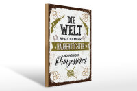 Holzschild Spruch Räubertochter weniger...