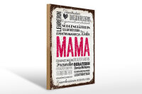Holzschild Spruch Mama Lehrerin Freundin Köchin 30x40cm