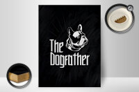 Holzschild Tiere Hund Dog The Dogfather 30x40cm Geschenk