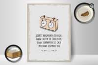 Holzschild Spruch Zuerst ignorieren dich du gewinnst 30x40cm