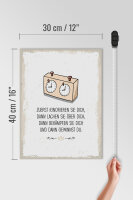 Holzschild Spruch Zuerst ignorieren dich du gewinnst 30x40cm