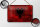 Blechschild Flagge Albanien 18x12cm Flag Albania Rost