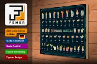 Holzschild 50 Fabulous Cocktails Drinks 40x30cm