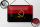 Blechschild Flagge Angolas 18x12cm Flag of Angola Rost