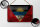 Blechschild Flagge Antigua und Barbuda 18x12cm Flag Rost