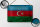 Blechschild Flagge Aserbaidschan 18x12cm Azerbaijan Rost