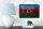 Blechschild Flagge Aserbaidschan 18x12cm Azerbaijan Rost