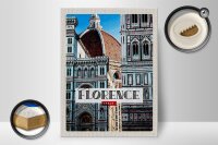 Holzschild Reise 30x40cm Florence Italy Urlaub Altstadt