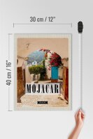 Holzschild Reise 30x40cm Mojacar Spain Spanien Urlaub