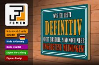 Holzschild Spruch 40x30cm Ungebetene Meinungen
