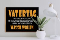 Holzschild Spruch 40x30cm Vatertag, was sie wollen