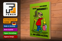 Holzschild Spruch 30x40cm 30% aller Männer machen Hausarbeit
