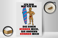 Holzschild Spruch 30x40cm einen kennen mich anderen können mich