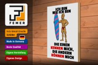 Holzschild Spruch 30x40cm einen kennen mich anderen können mich