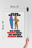 Holzschild Spruch 30x40cm einen kennen mich anderen können mich