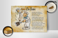Holzschild Spruch 40x30cm Die Bäcker und die Bäckerin