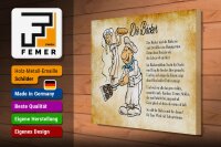 Holzschild Spruch 40x30cm Die Bäcker und die Bäckerin