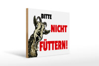 Holzschild Hinweis 30x40cm Tiere bitte nicht füttern...