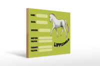 Holzschild Pferd 40x30cm Lippizaner Angaben Name Besitzer
