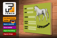Holzschild Pferd 40x30cm Lippizaner Angaben Name Besitzer