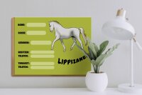 Holzschild Pferd 40x30cm Lippizaner Angaben Name Besitzer