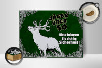 Holzschild Jäger 40x30cm über 50 bringen Sie sich in