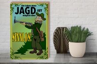 Holzschild Jagd 30x40cm Leben ohne möglich aber sinnlos